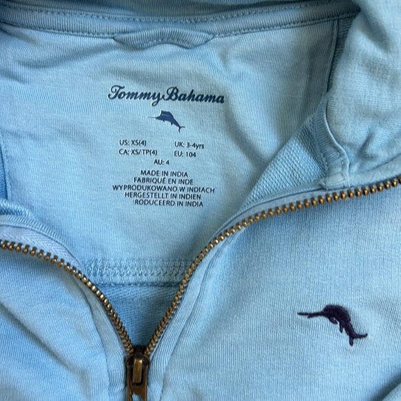 Tommy Bahama bundle. Zipper hoodie and pull over. Size 4 - Picture 2 of 3